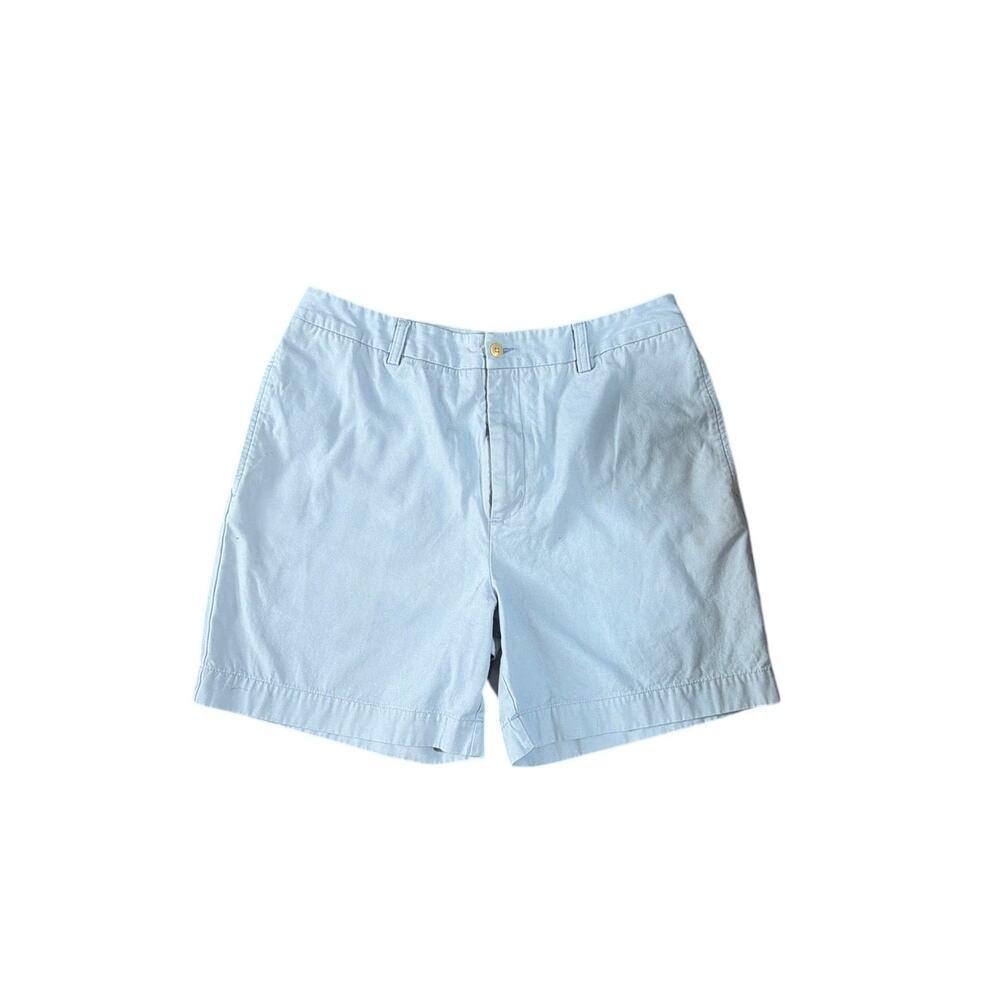 Vineyard Vines Breaker Flat Front Light Blue Chino Shorts Men's 36